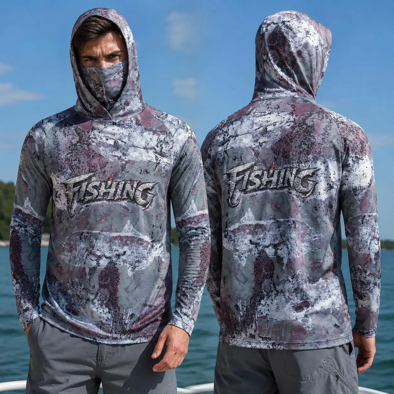 Рыболовная рубашка с капюшоном – обзор и цена Fishing Mask Sun Protection