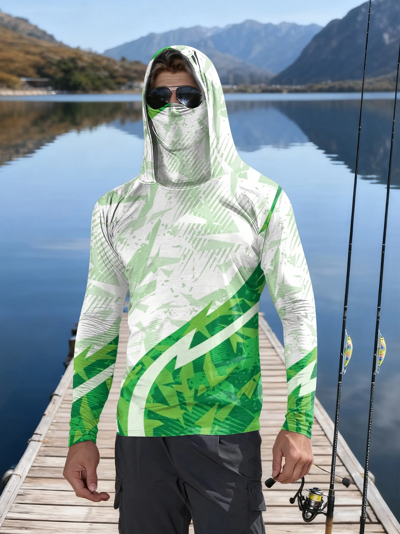 Мужская рубашка для рыбалки с  – обзор и цена Fishing Mask Sun Protection