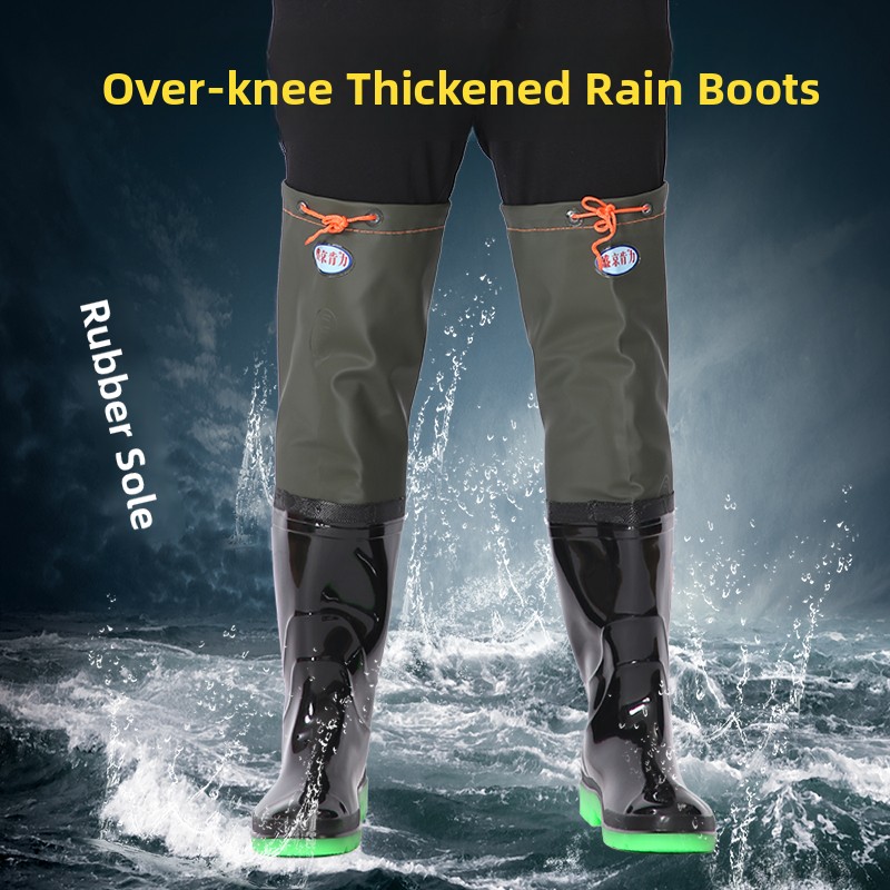 Утолщенные высокие резиновые с – обзор и цена Fishing Rain Suit
